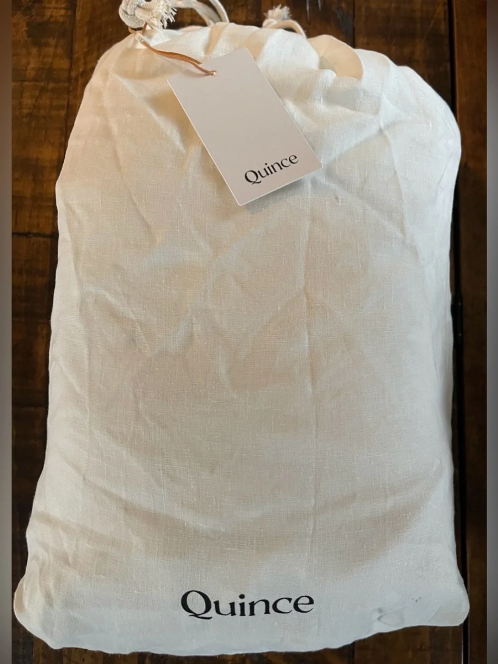 NWT Quince European Linen Duvet Cover Set, King/Cal King (Ivory)